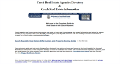Desktop Screenshot of czech-real-estate.com